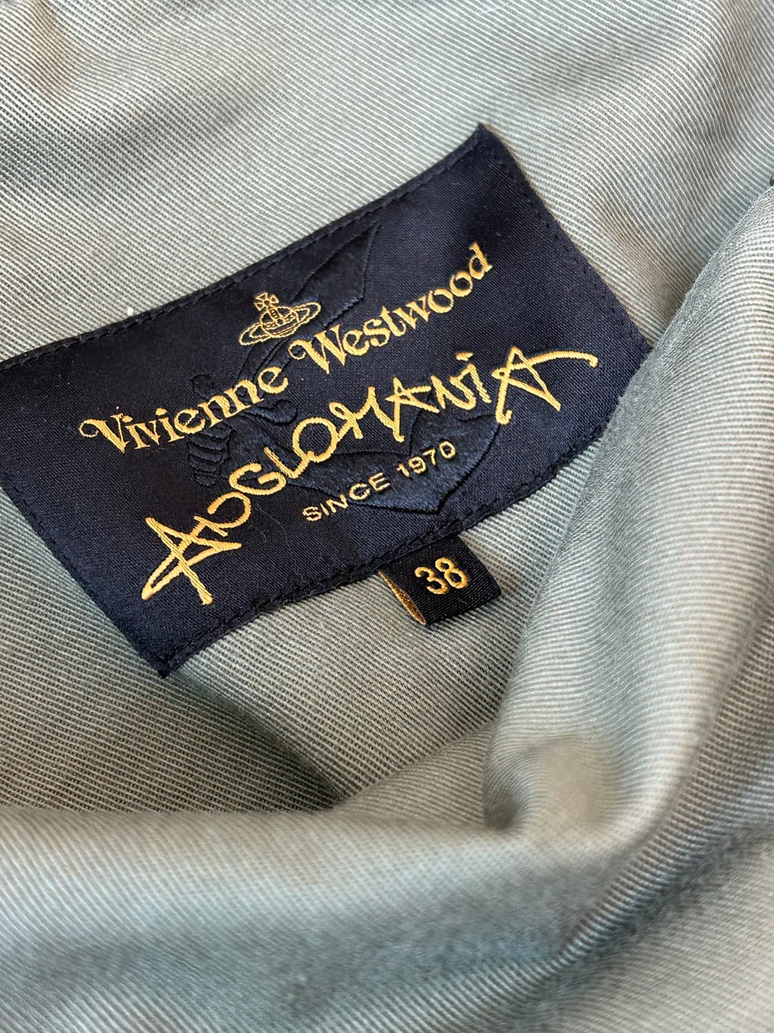 비비안 웨스트우드 카키 더블 집업 코트 자켓 상품이미지8