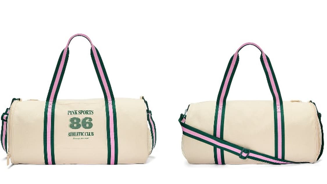 빅토리아 시크릿 핑크 짐백 테니스 더플백 럭비 스트라이프 상품이미지4