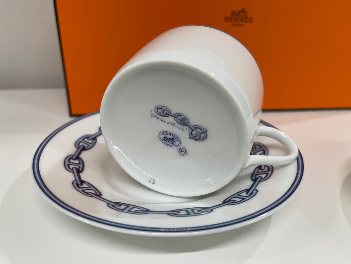 에르메스 블루 샹달 티잔 컵 엔 소서 2P 세트 상품이미지5