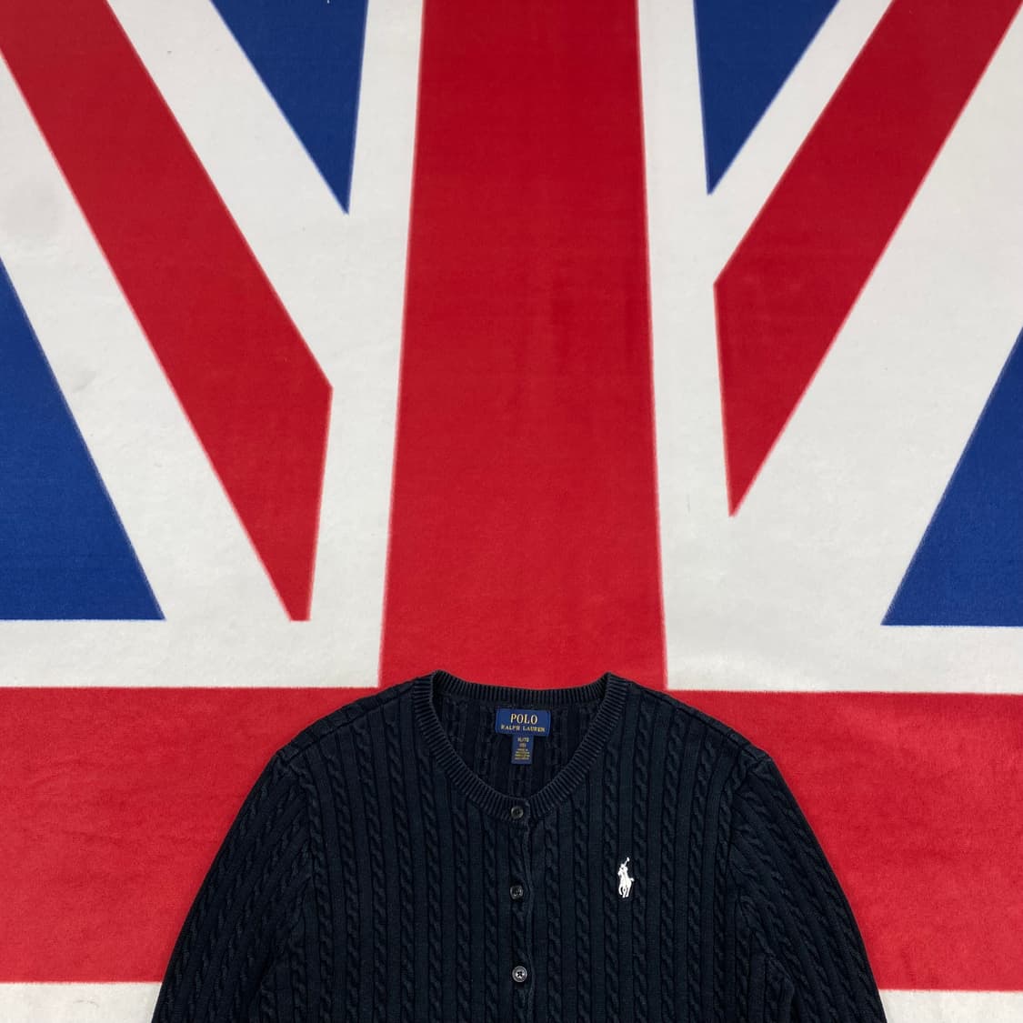 폴로케이블 가디건 실측 여성 44-55 상품이미지2