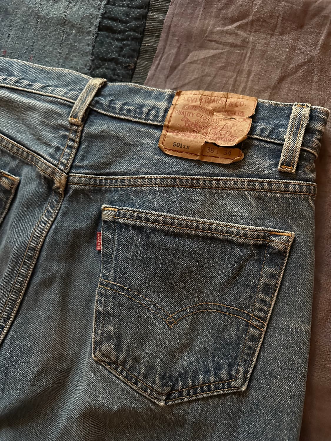 90s USA Vintage Levis 501XX Denim Pants 상품이미지6