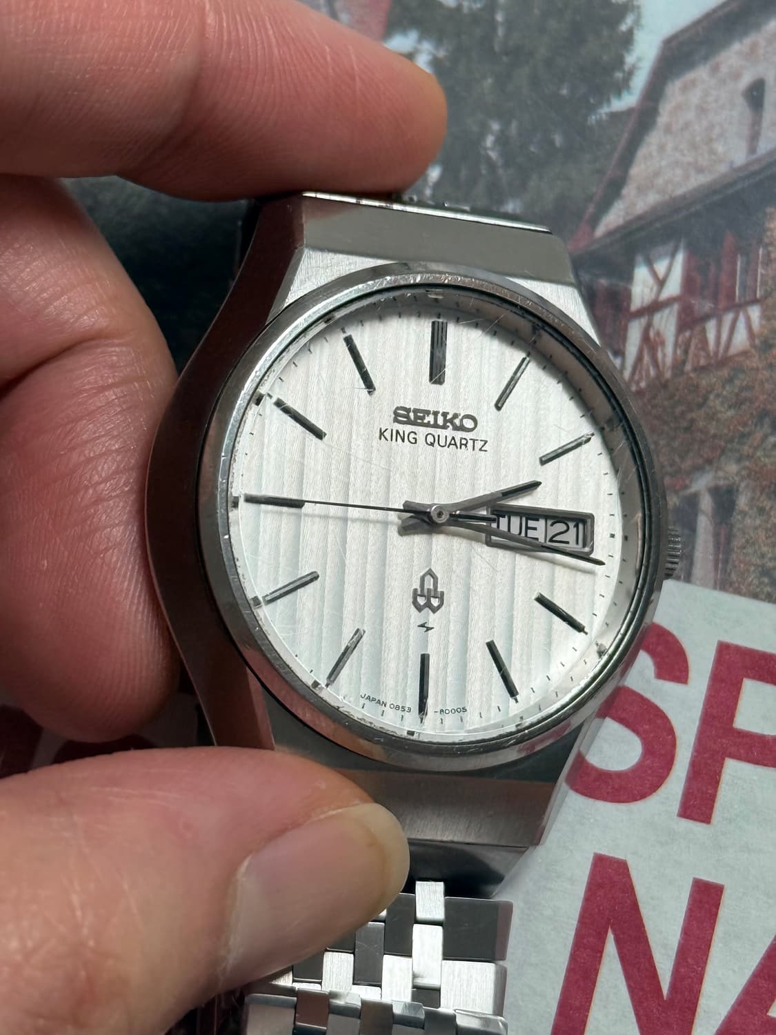 Seiko 세이코  King Quartz 핀스트라이프 데이-데이트 상품이미지3