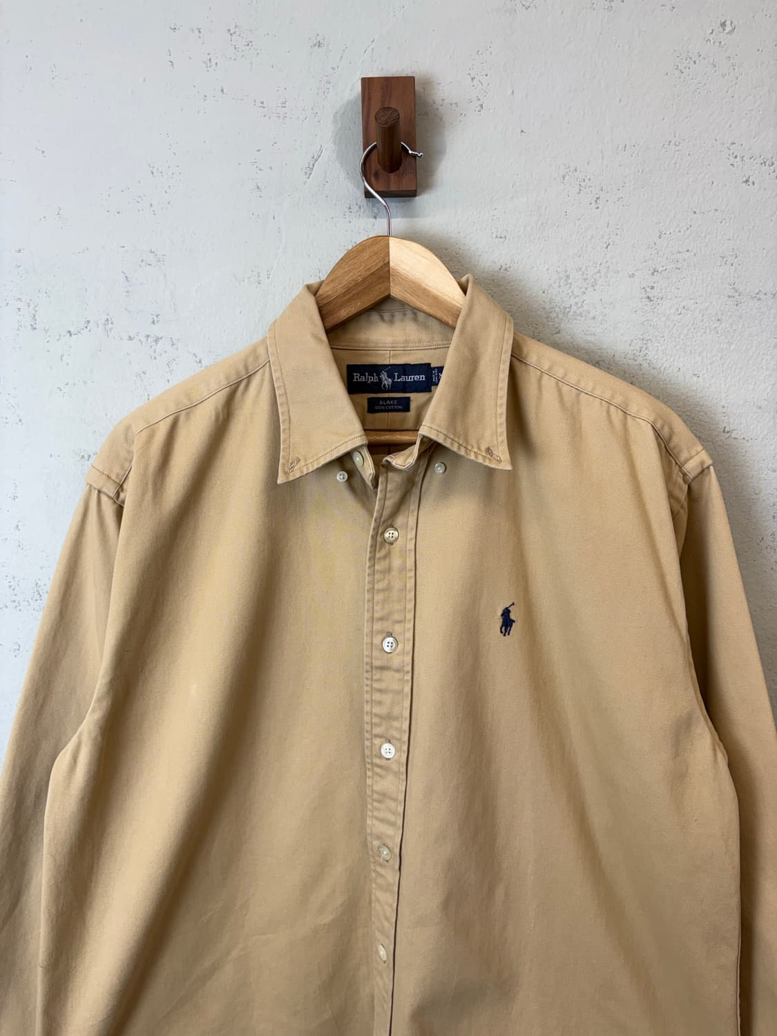 폴로랄프로렌 빈티지 베이지 헤비 셔츠 상품이미지4