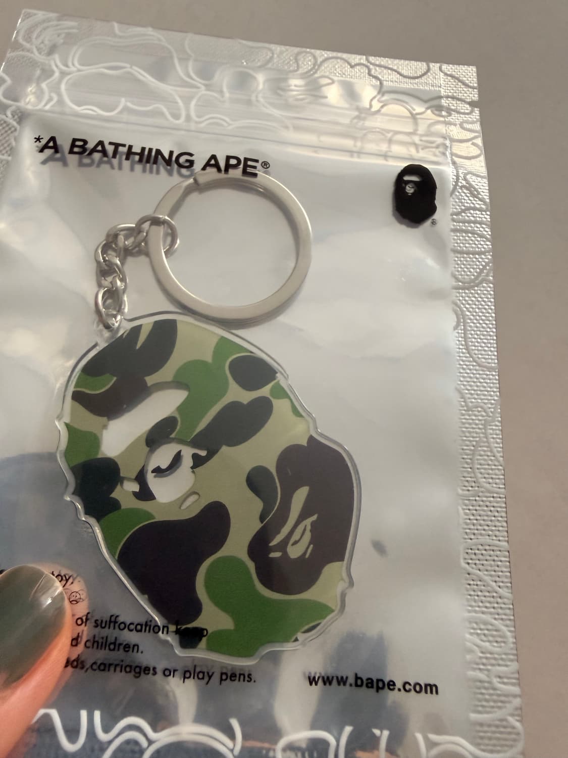 새상품 베이프 키링 열쇠고리 카모 일본 차키 상품이미지2