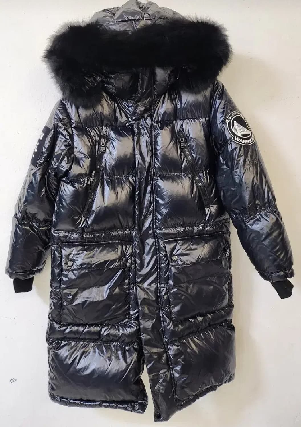 NBA GSW 오버핏 롱다운 점퍼 상품이미지1