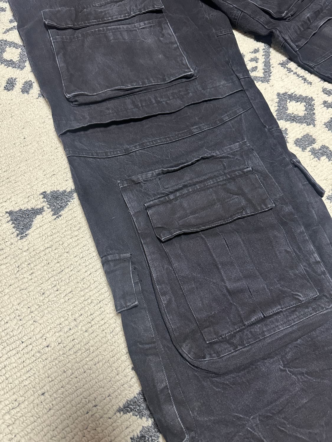 프로젝트지알 크링클 데님 카고팬츠 상품이미지2