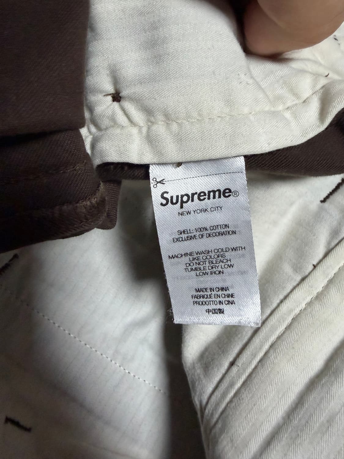 슈프림 핀업 치노 팬츠 브라운 상품이미지4