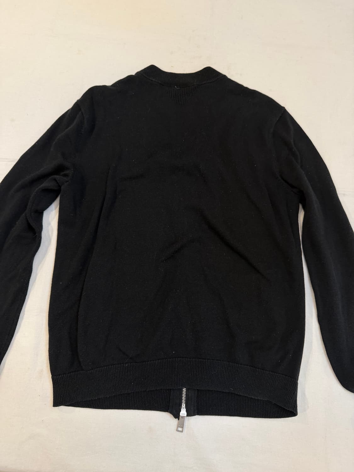 아르마니 익스체인지 투웨이 블루종 니트집업 블랙 상품이미지3