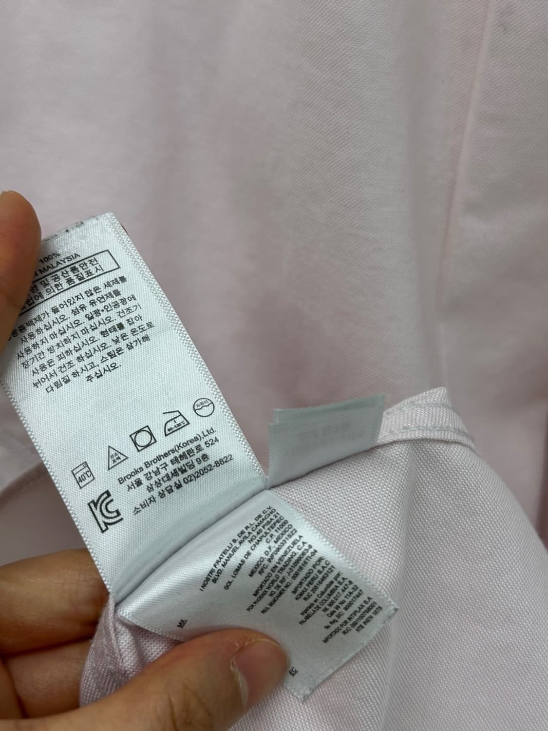 브룩스브라더스 셔츠 핑크 (M) 상품이미지7