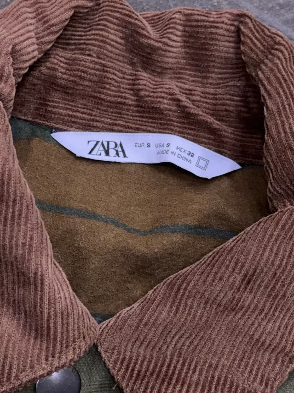 자라 클래식 논왁스 헌팅 비데일 자켓 올리브 S 상품이미지4