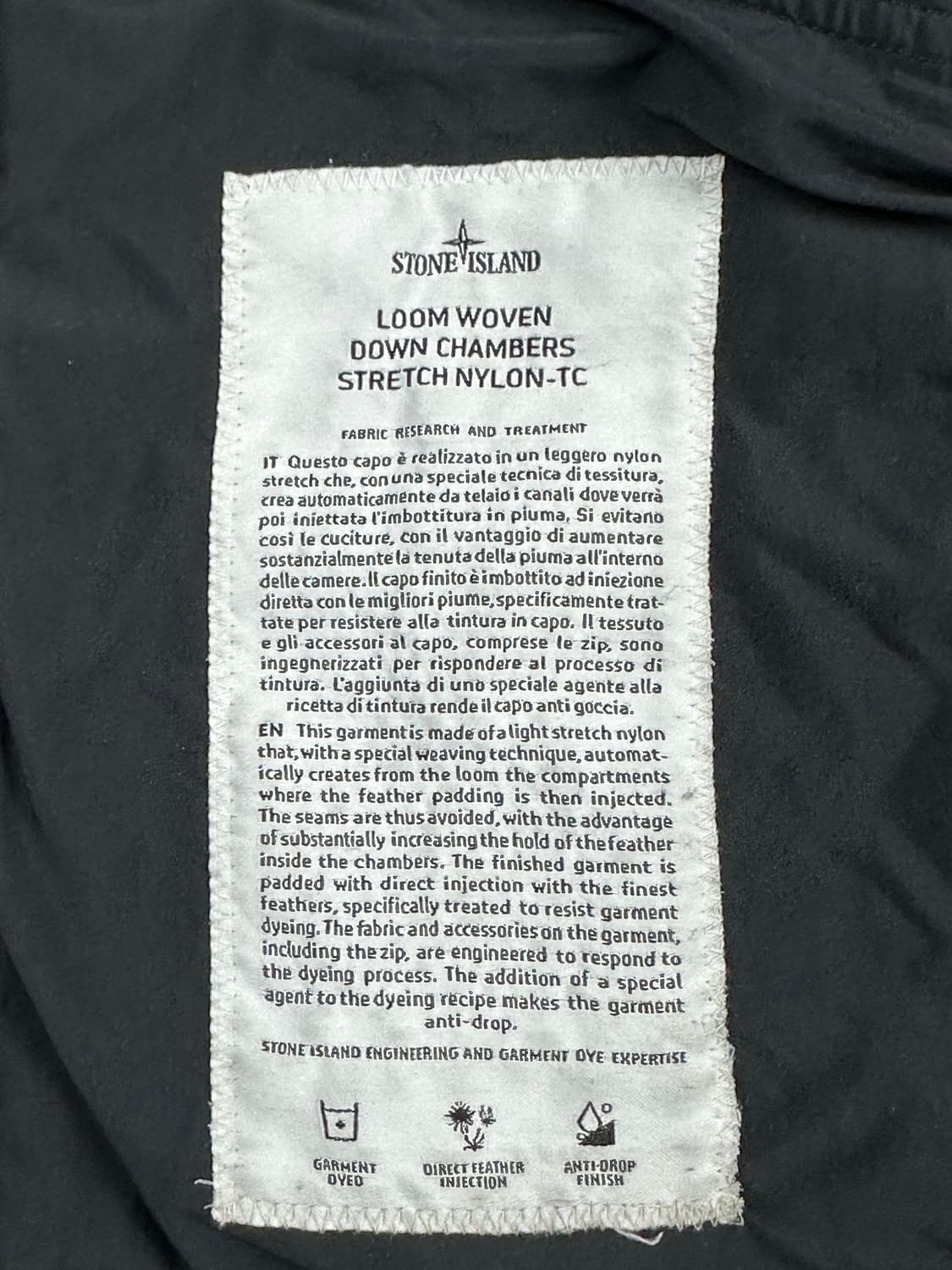 [XL] 정품 스톤아일랜드 19SS 챔버스 룸우븐 경량패딩 상품이미지6