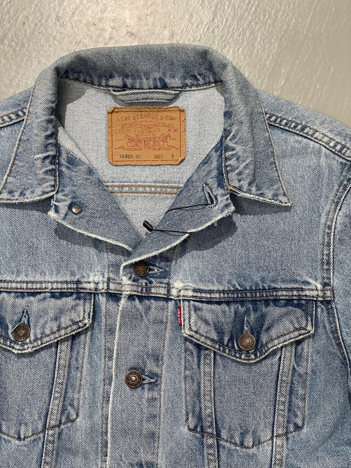 90‘s 리바이스 데님 자켓 (Made in italy)   상품이미지7