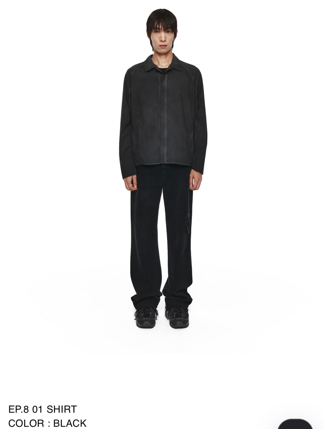 [S] 엑슬림 ep8 01 셔츠 블랙 상품이미지2