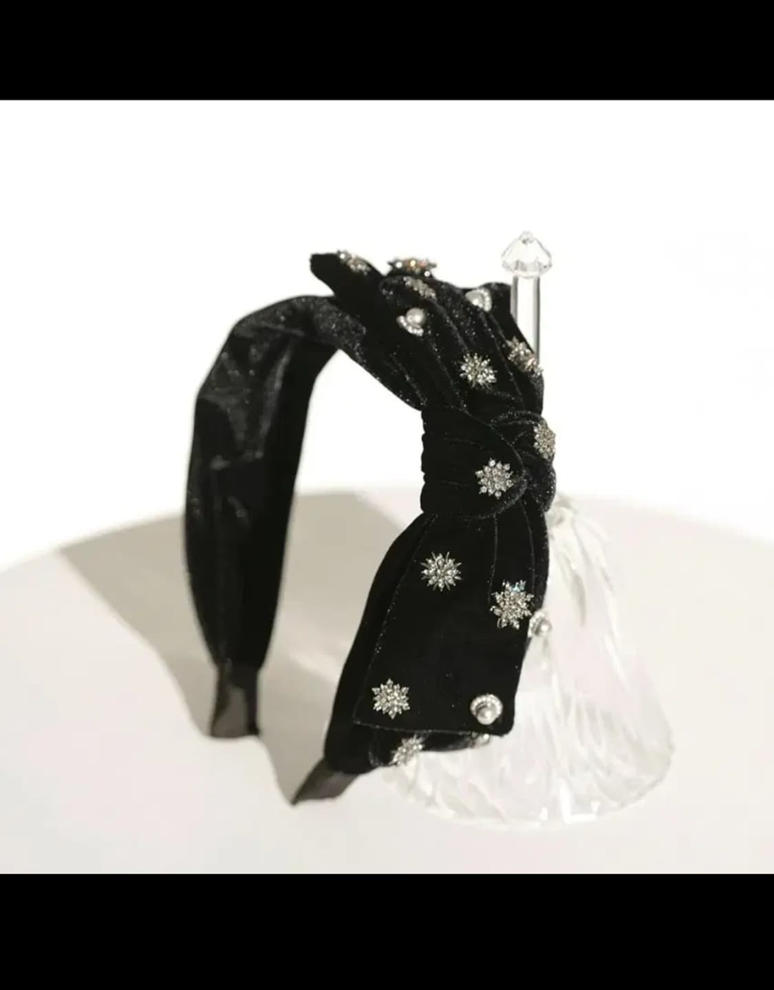 (프레피룩 제니깔) Lude 정품 크리스탈 머리띠 2개 상품이미지1