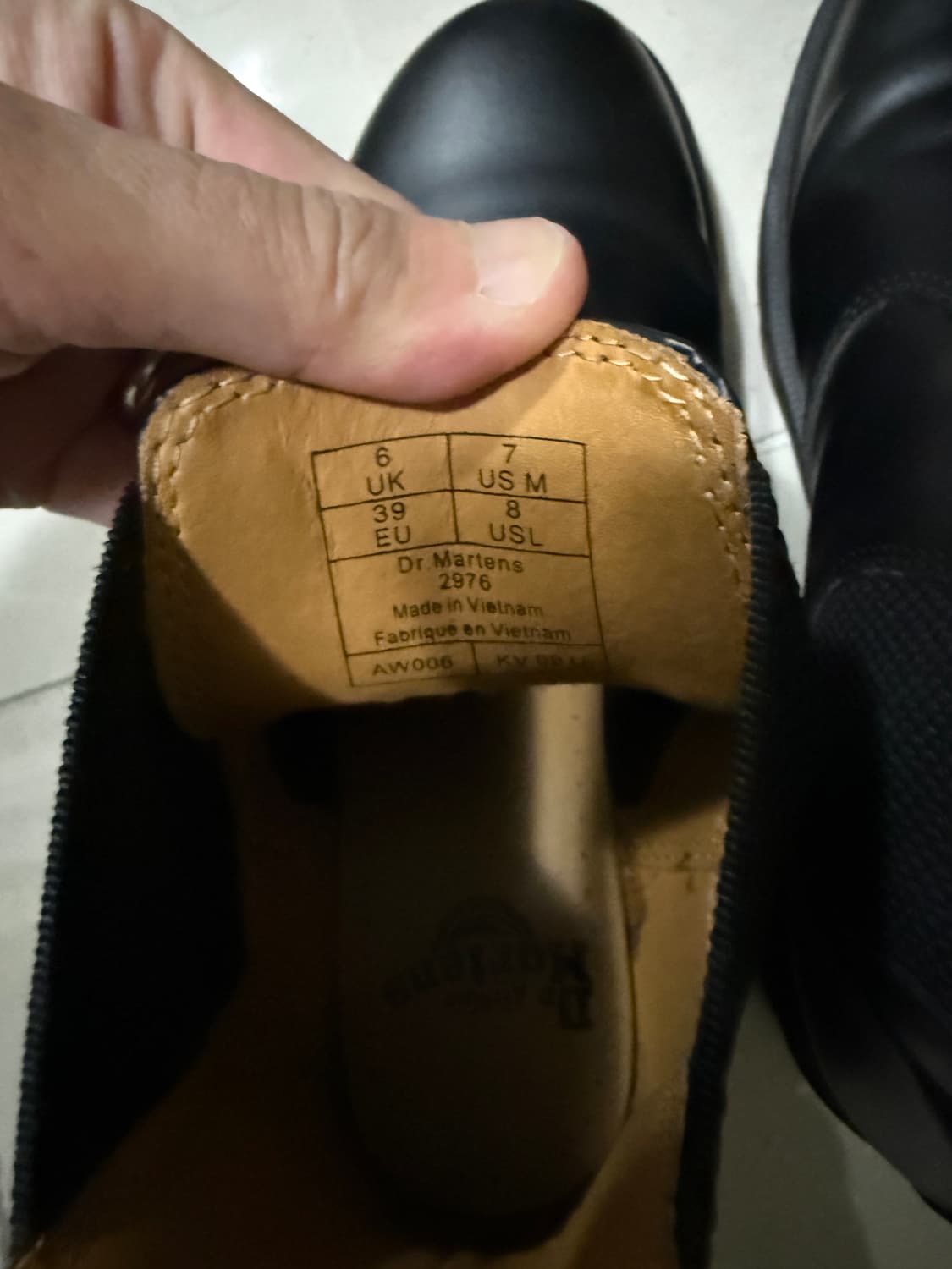 닥터마틴 2976 첼시 블랙 스무스 UK6 250 상품이미지7