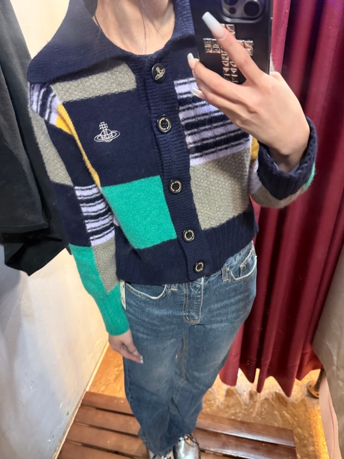 vivian westwood 크롭 가디건 상품이미지1