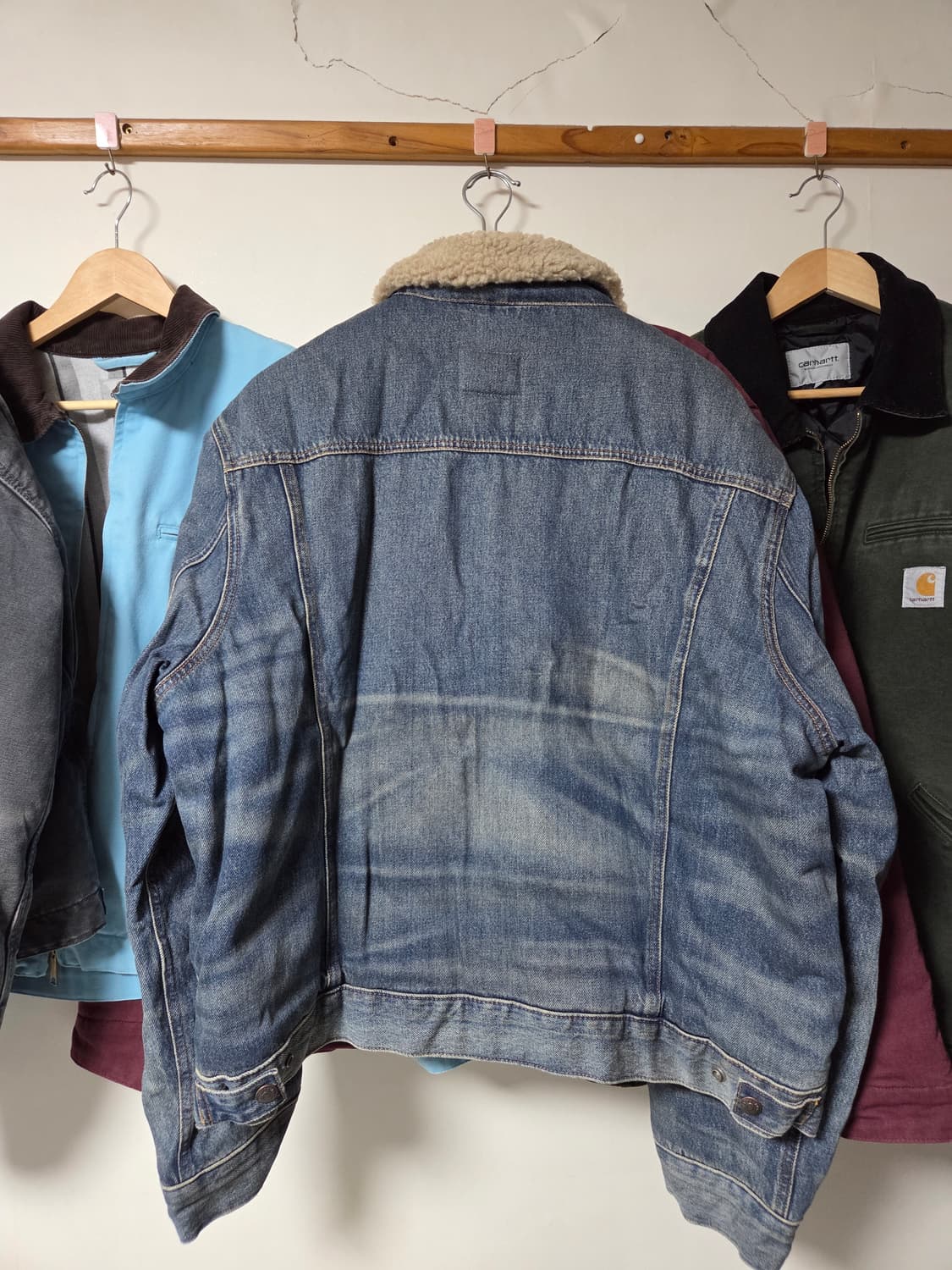 폴로 랄프로렌 성조기 데님 플리스 트러커 자켓 상품이미지5