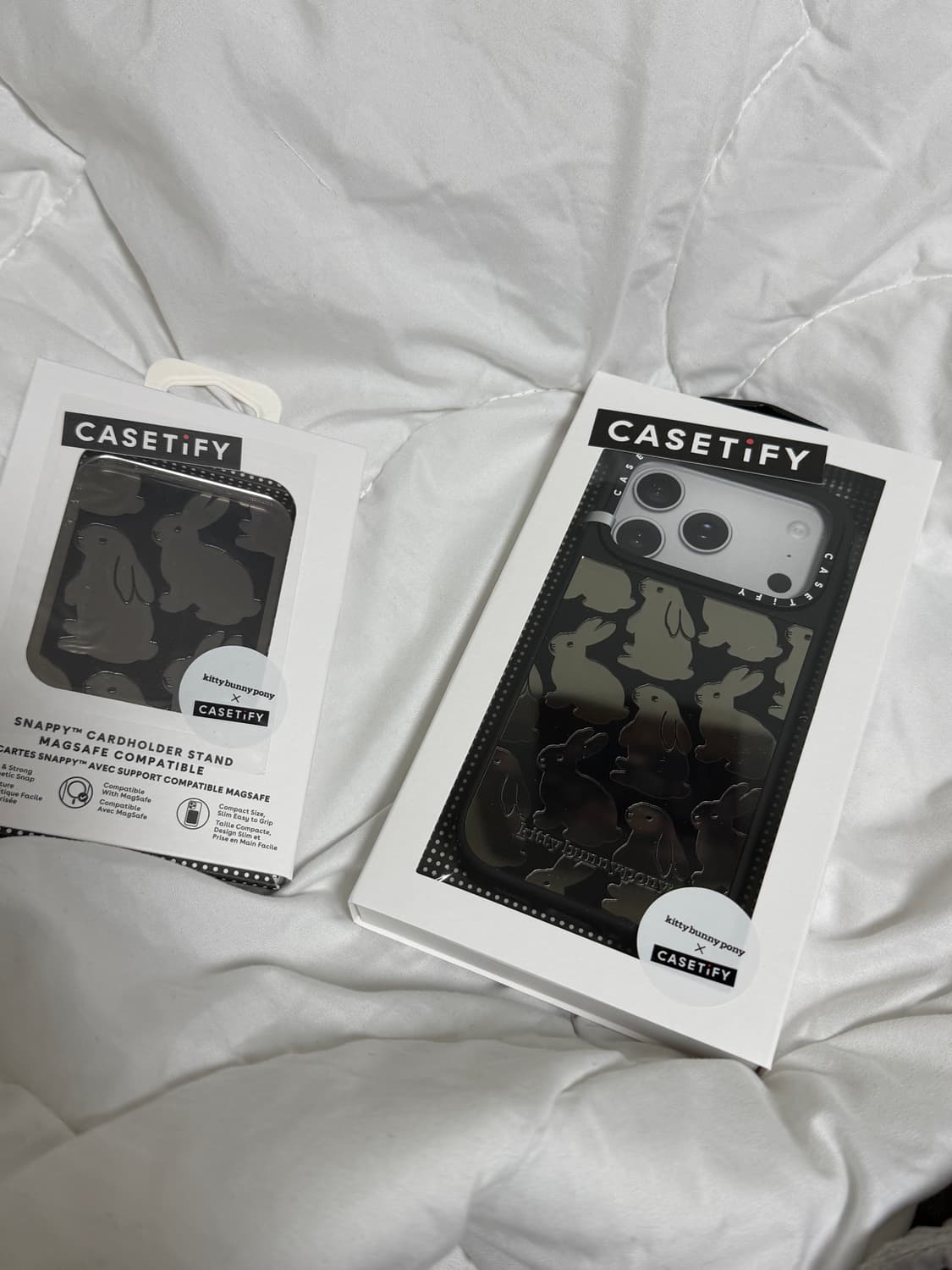 (새상품)아이폰 17프로 케이스티파이 키티버니포니 미러케이스 카드홀더 상품이미지5