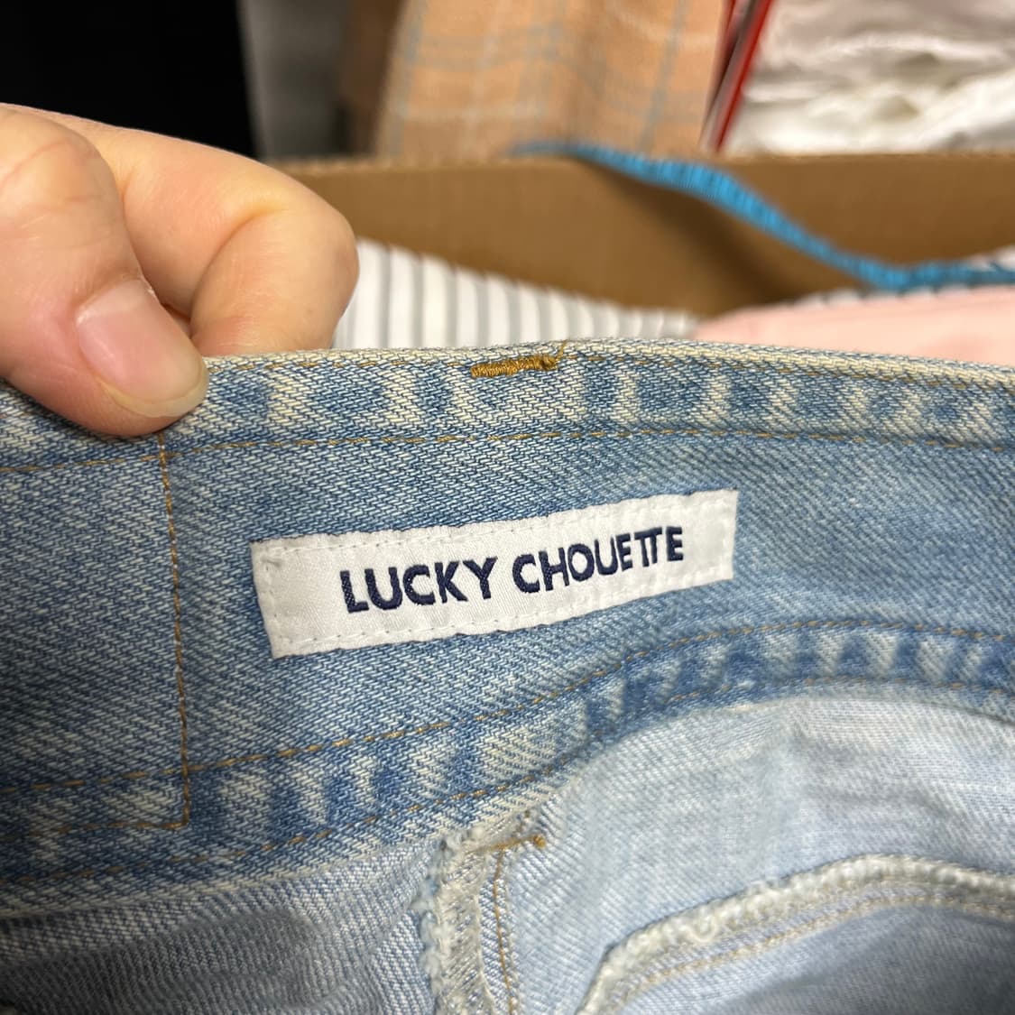 럭키슈에뜨 데님 반바지 36 상품이미지2