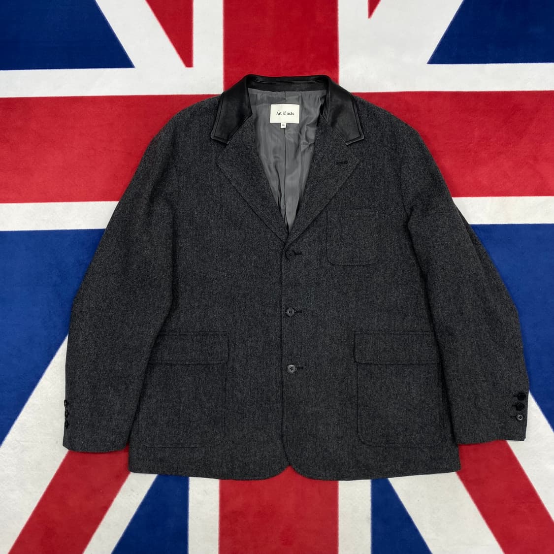 아트이프액츠 레더카라 블레이져 XL 상품이미지1