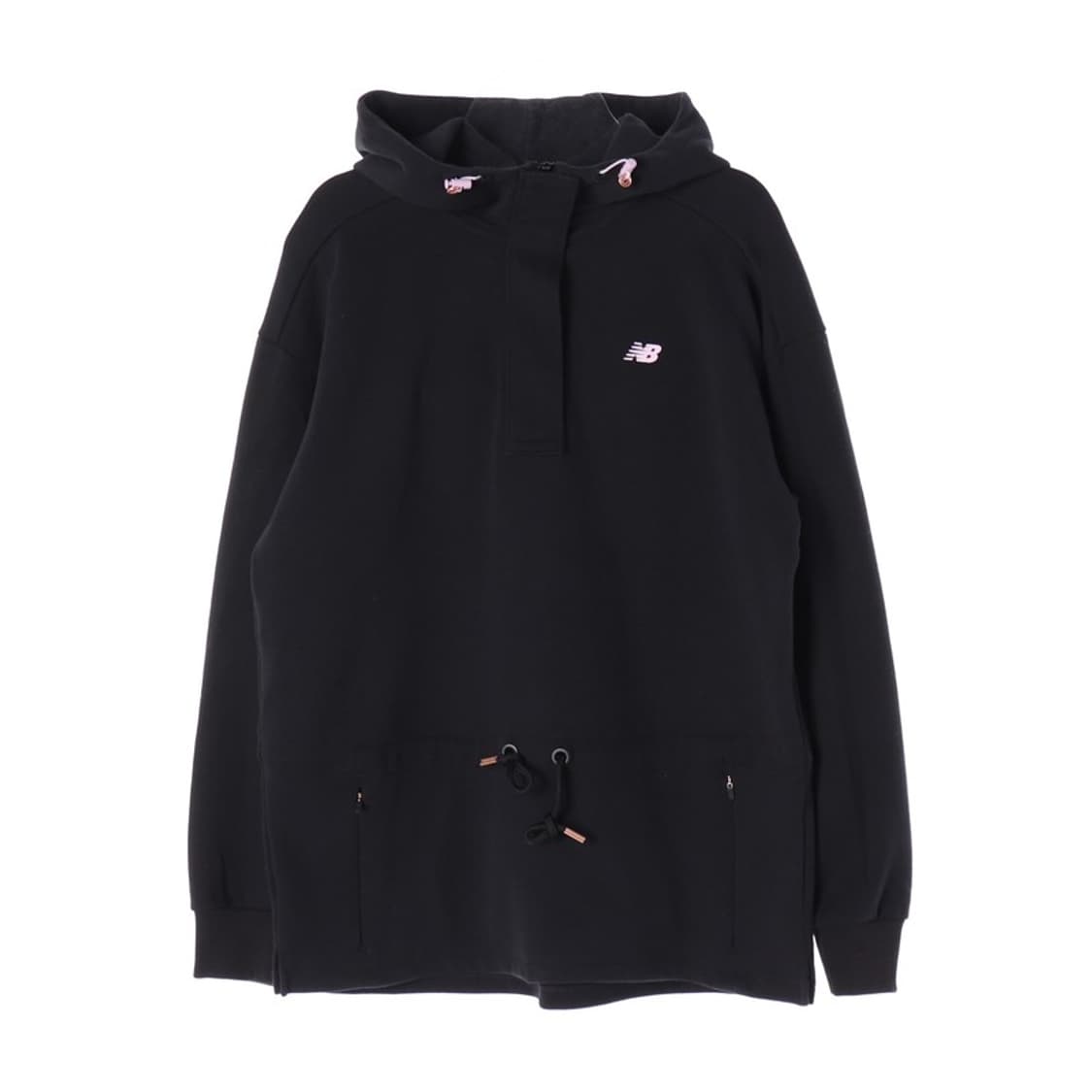 뉴발란스 핑크 로고 포인트 하프 집업 아노락 후드 S 상품이미지1