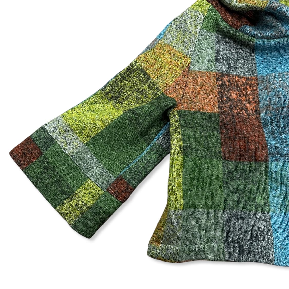 Wool Patchwork Cape Jacket 상품이미지4