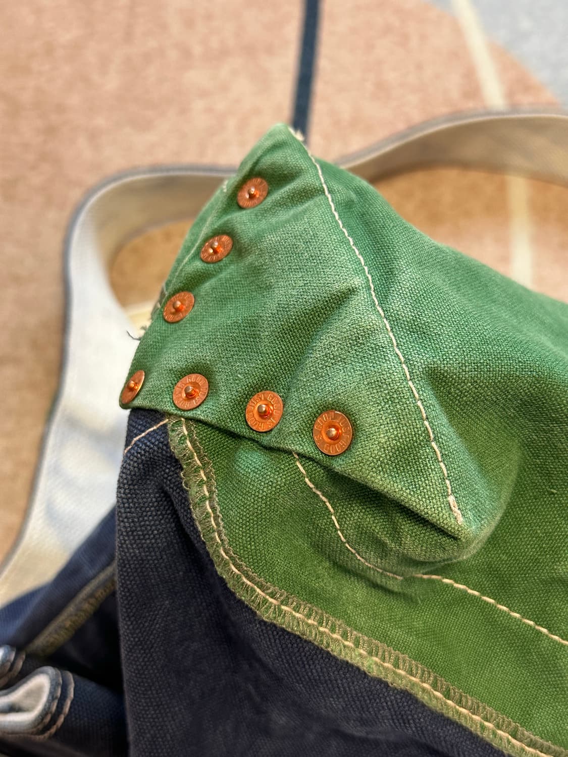 나이스네스(NICENESS)  L.lesh  숄더 토트백 그린 네이비 상품이미지9