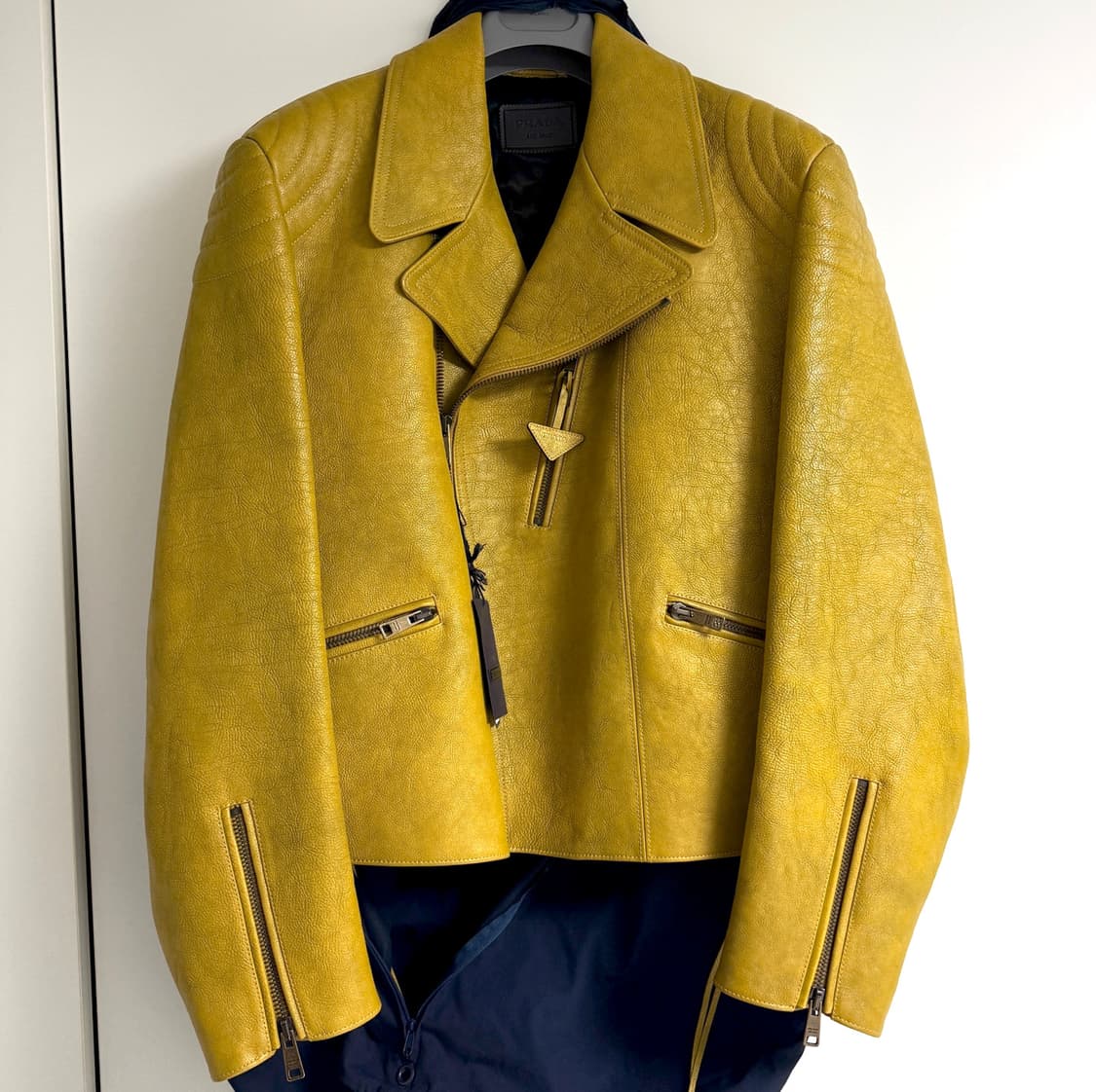 프라다 바이커 가죽 자켓 Prada Leather Biker Jacket 상품이미지1