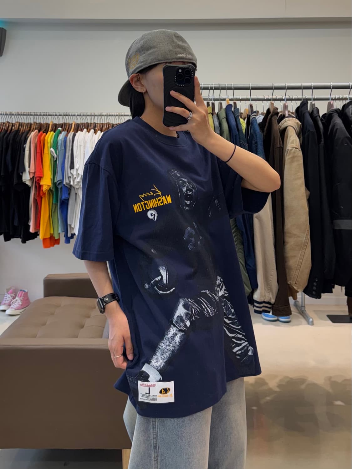 미첼앤네스 케니 워싱턴 로스앤젤레스 램스 반팔 상품이미지7