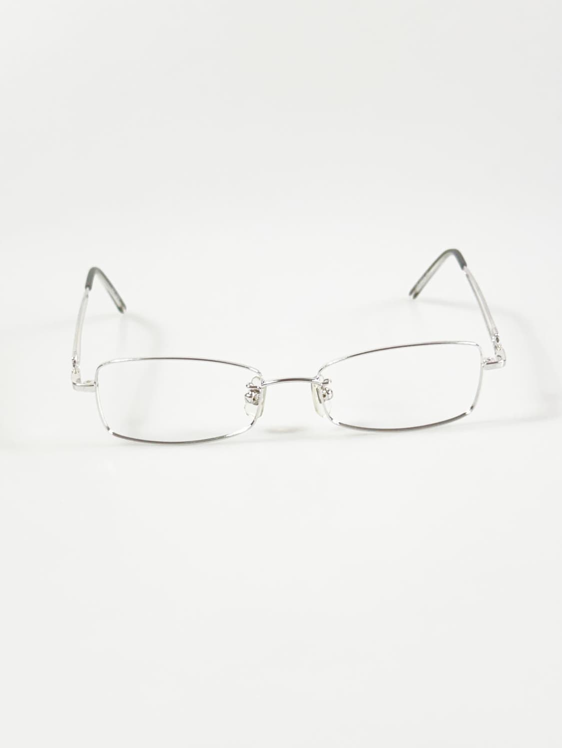 R&B EYEWEAR 실버 슬림 스퀘어 메탈 빈티지 안경 상품이미지3