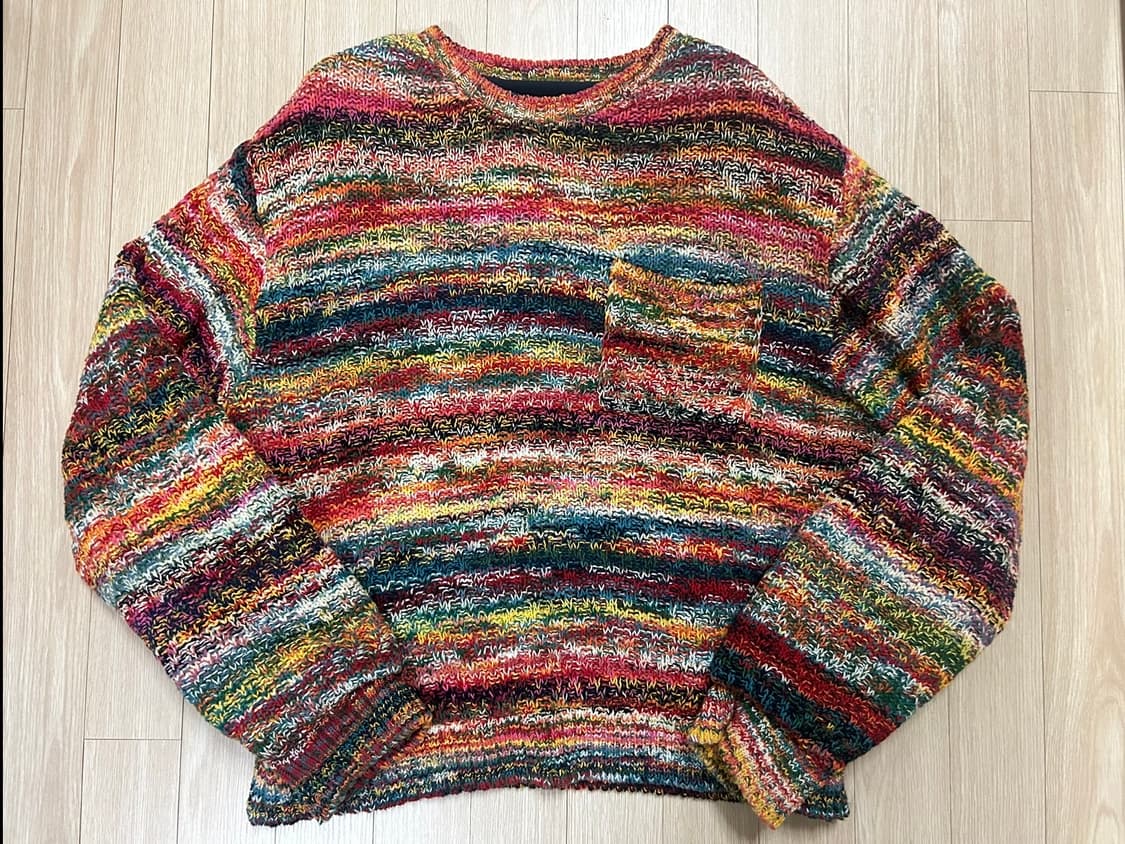 [S]디스이즈네버댓X고어텍스 리버시블 니트 크루 네이비 상품이미지1