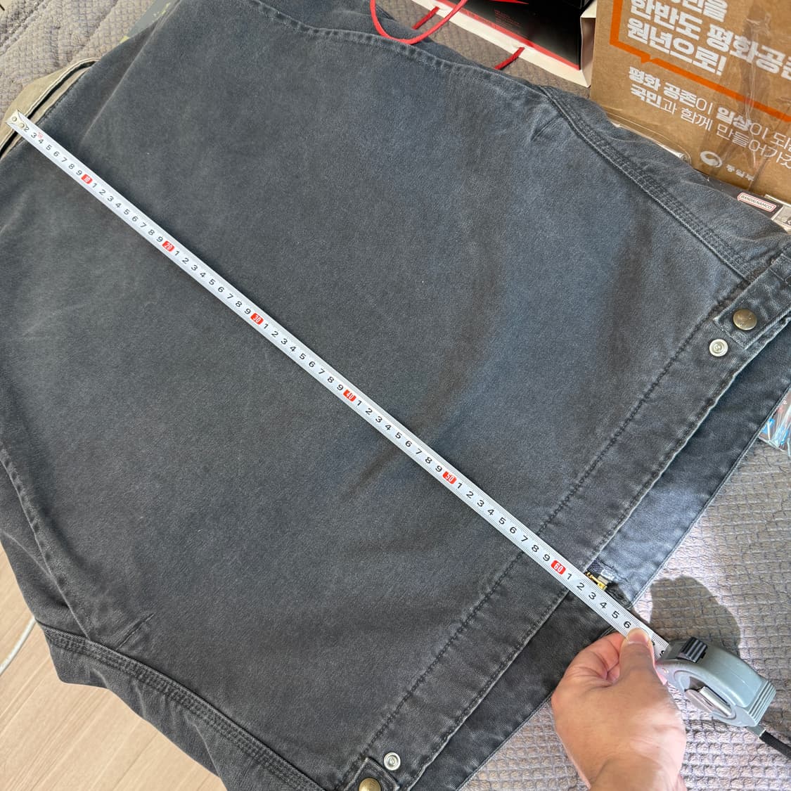 (순정종결개체)[L]칼하트 디트로이트 J97 구형 PTL 황색카라 자켓 상품이미지10