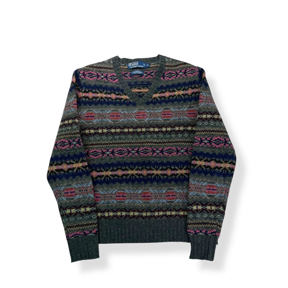 95 폴로 랄프로렌 페어아일 알파카 울 브이넥 니트 상품이미지1