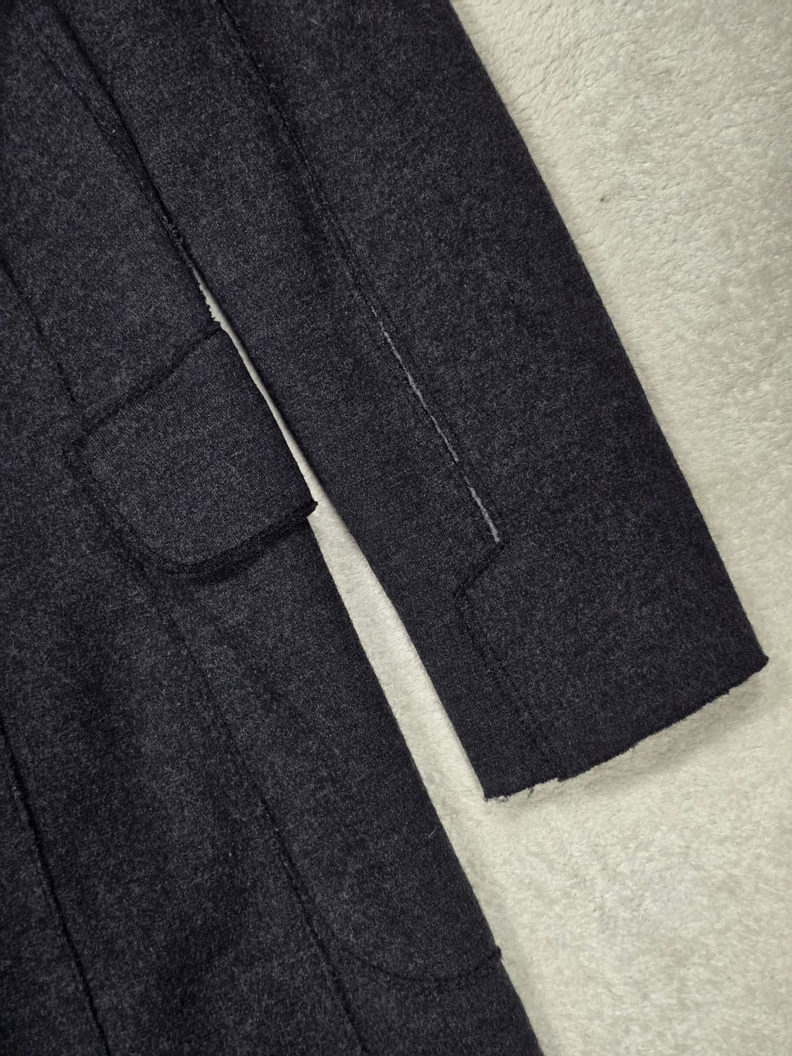 Cividini 치비디니 여성 그레이 울 코트 40사이즈 상품이미지9