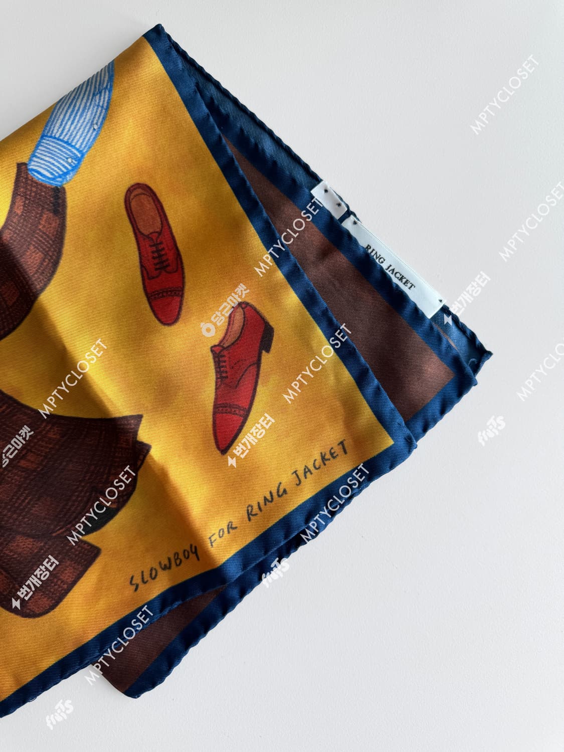 링자켓 x 슬로우보이 실크 포켓스퀘어 포켓치프 행커치프  상품이미지2