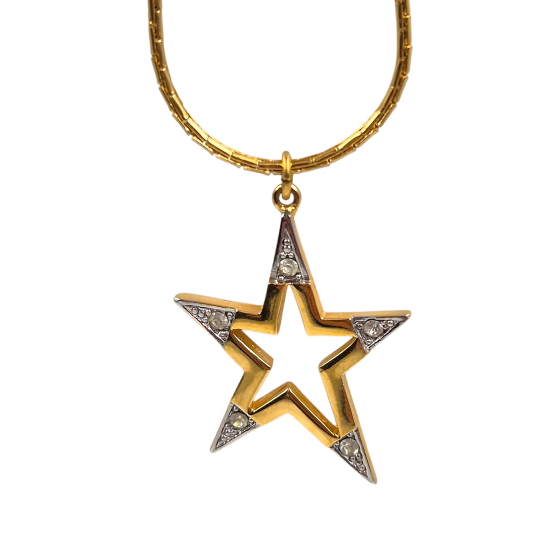 79s 프랑스 지방시 레어 스타 골드 목걸이 상품이미지5