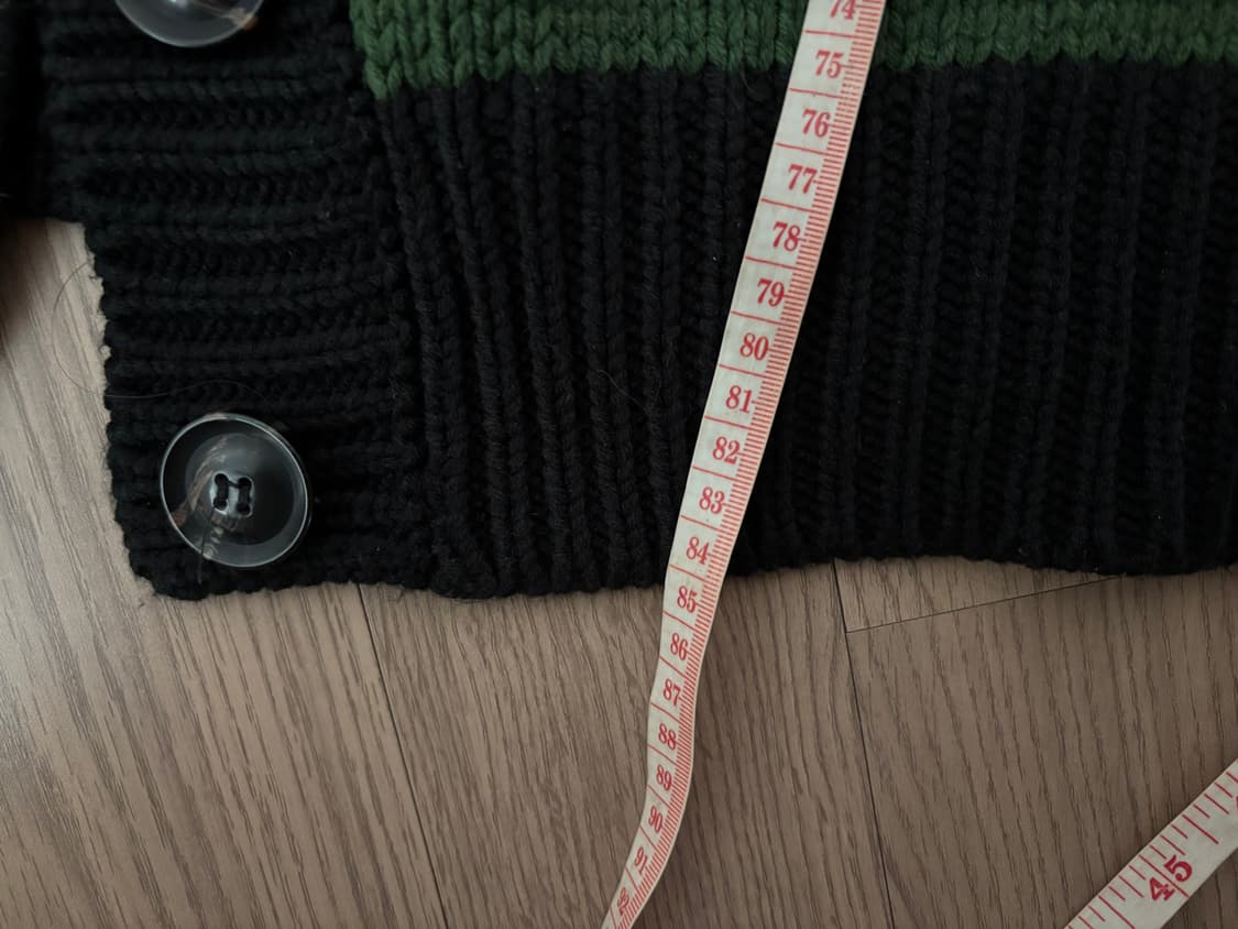 상태최상 합한 밀리터리 카모패턴 고급니트 가디건 여성 프리 상품이미지9