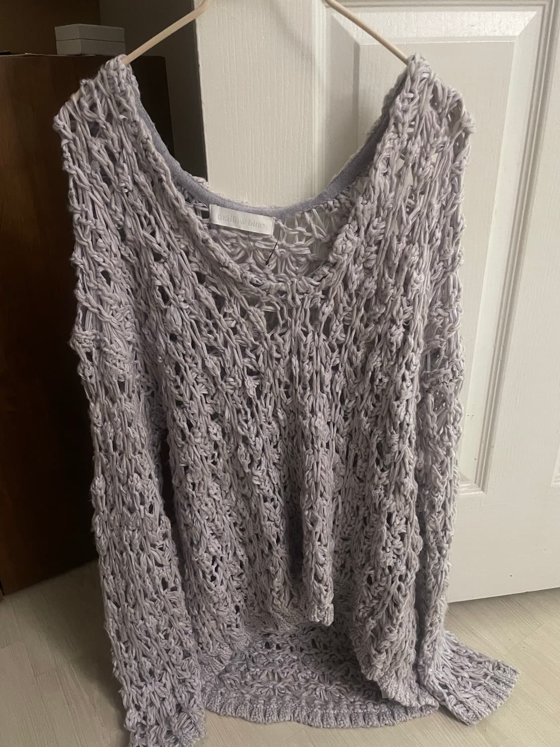 빈티지 그물 니트 오버핏 상품이미지1