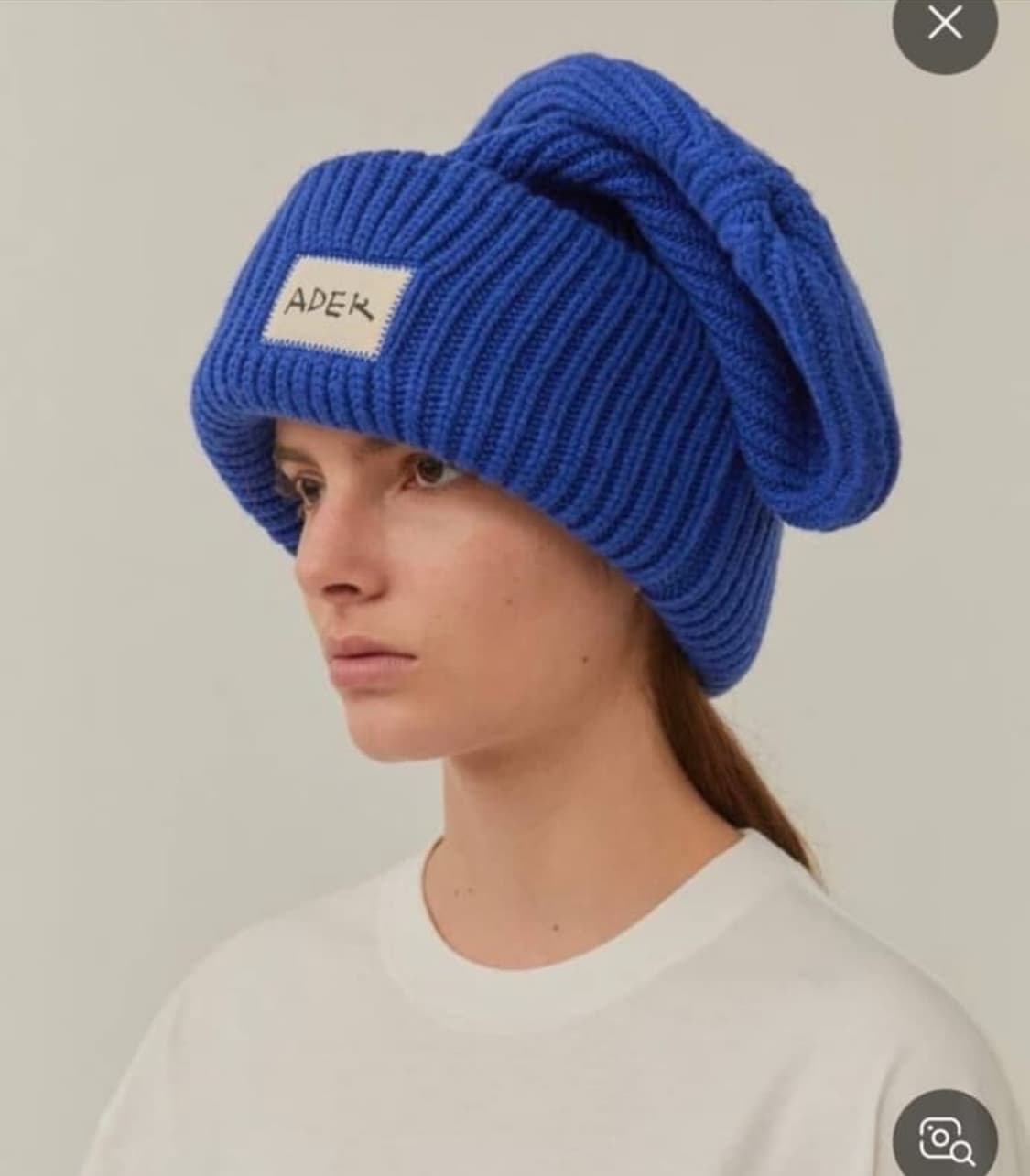 구매해요)) 아더에러 크럼플 비니 블루 블랙  상품이미지1