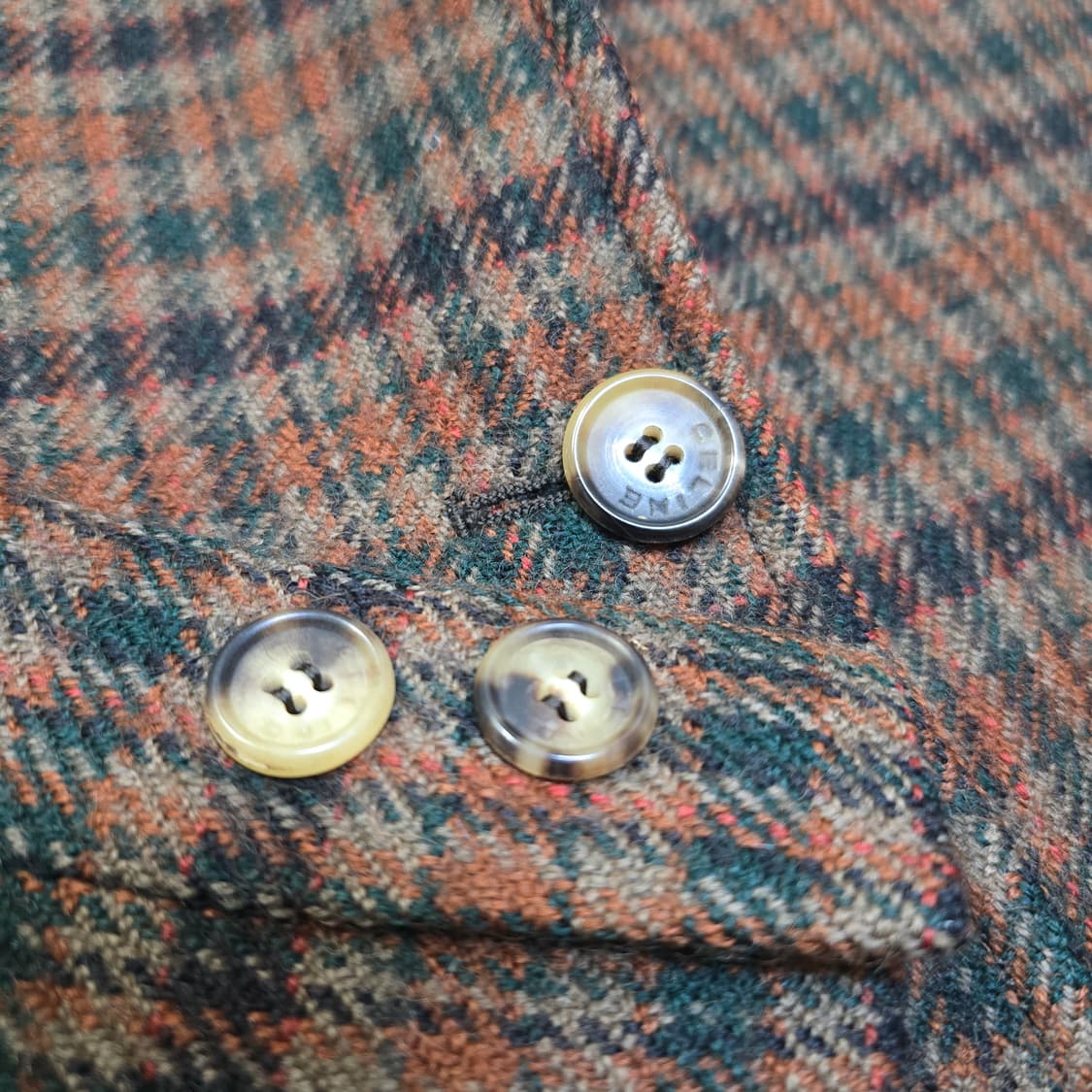 Celine 셀린느 울 체크 자켓  55~66 상품이미지4