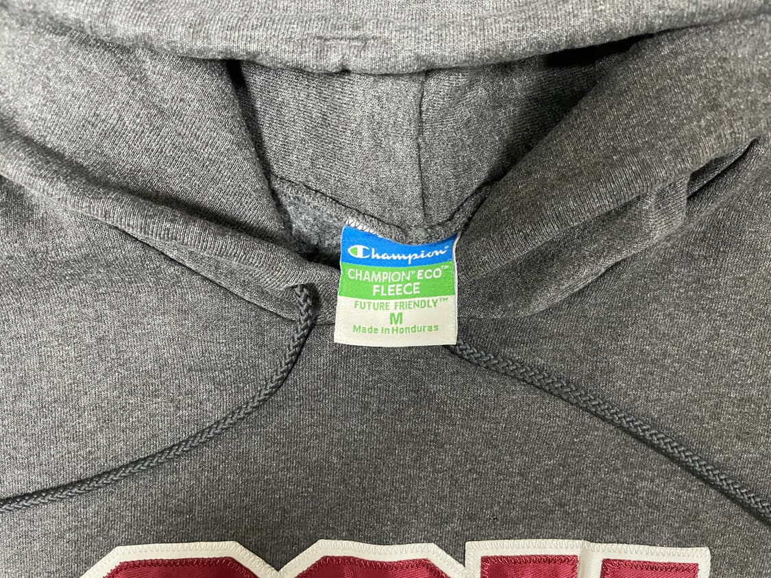 100) 90's 챔피온 미대학 차콜 후드티 상품이미지4