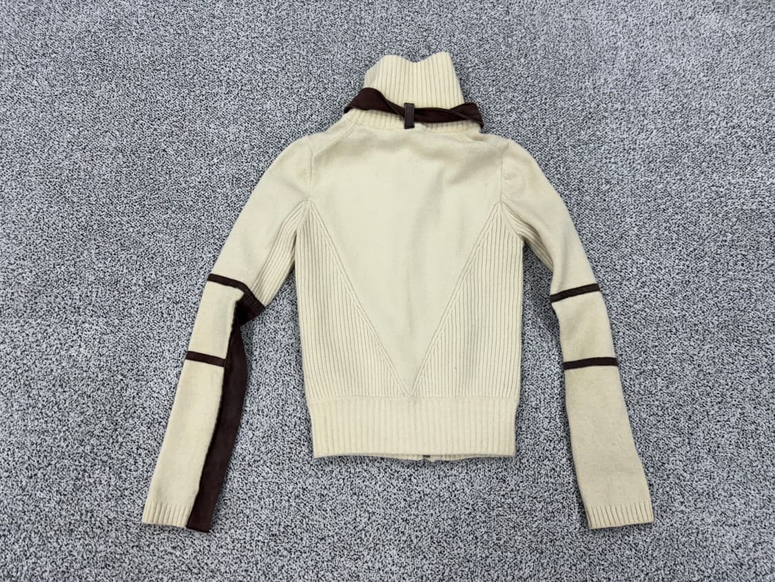 AX 알마니익스체인지 울혼방 레더 니트집업 상품이미지2