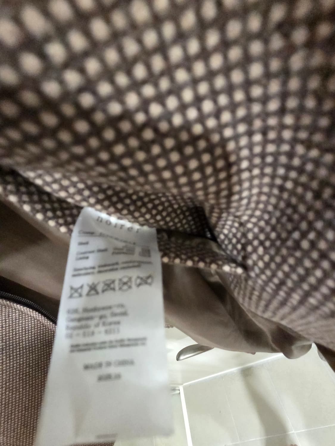 [52] 노이어 자카드 울 컨트라스트 블루종 새상품 상품이미지3