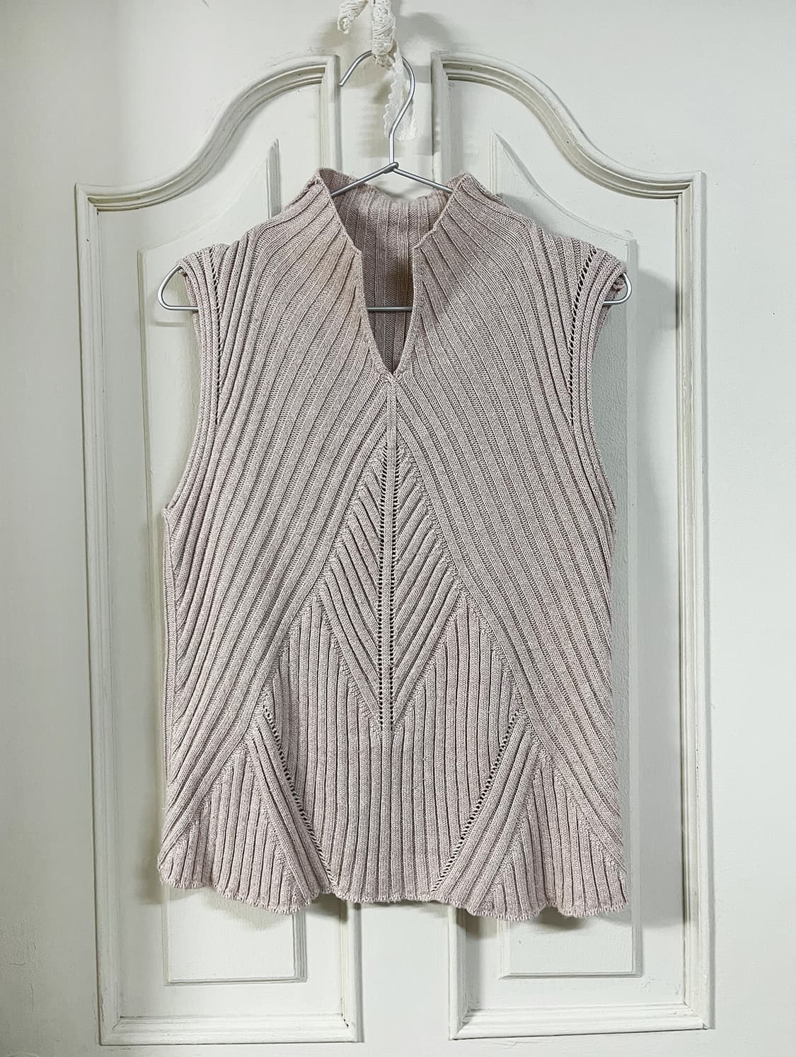 vintage pink angel knit vest top 상품이미지3