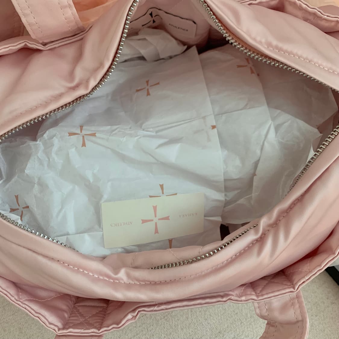 새상품 카하라 발레리나 백 발레 가방 블러쉬 핑크 + 새틴 로즈 set 상품이미지10