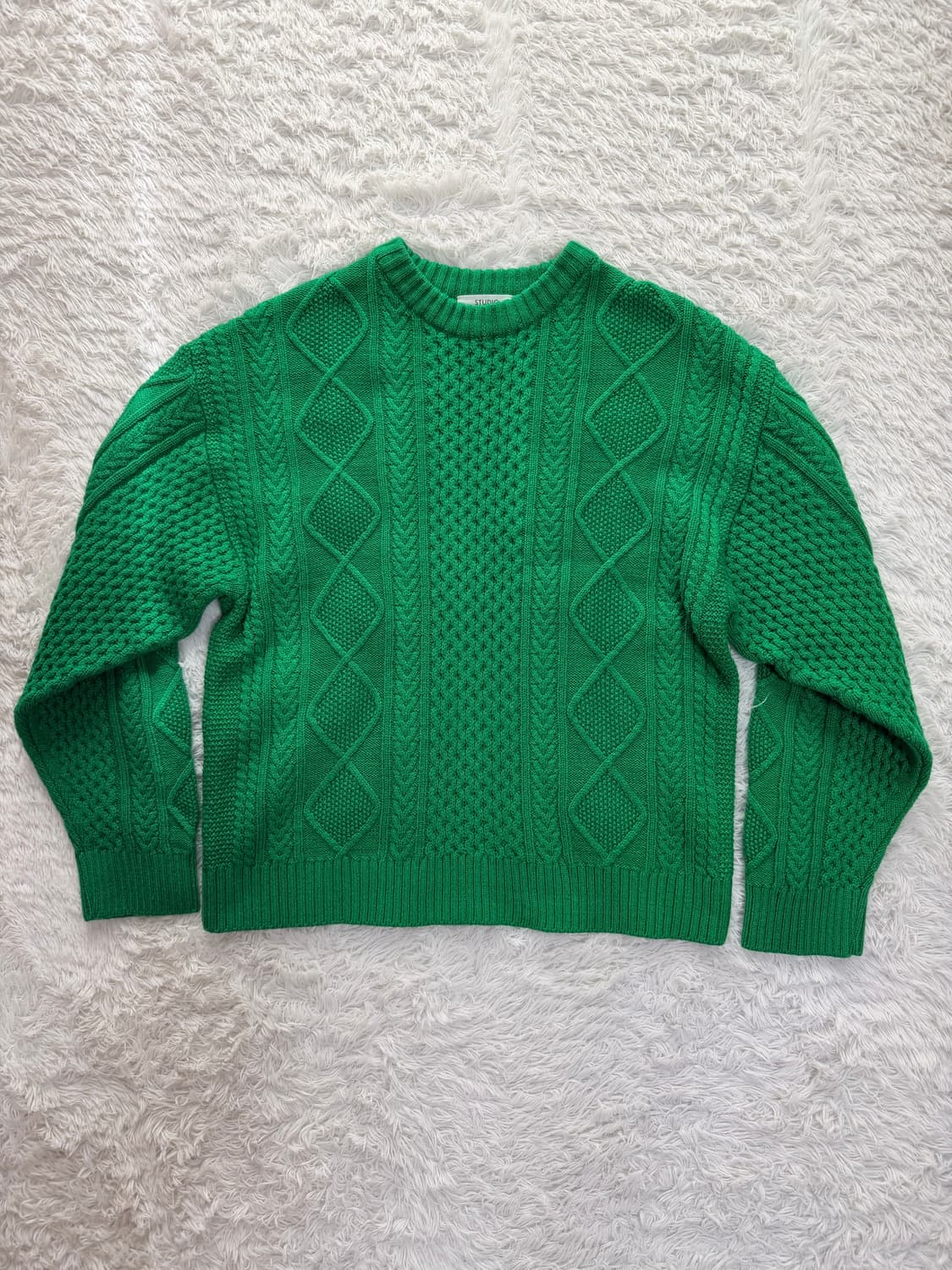 스튜디오 톰보이 그린 꽈배기 니트 F 상품이미지2