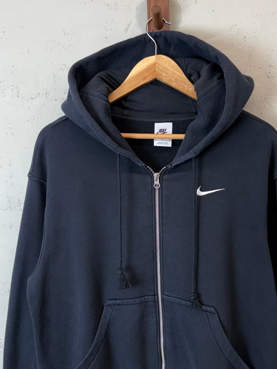 나이키 스우시 투웨이 후드집업 블랙 상품이미지5