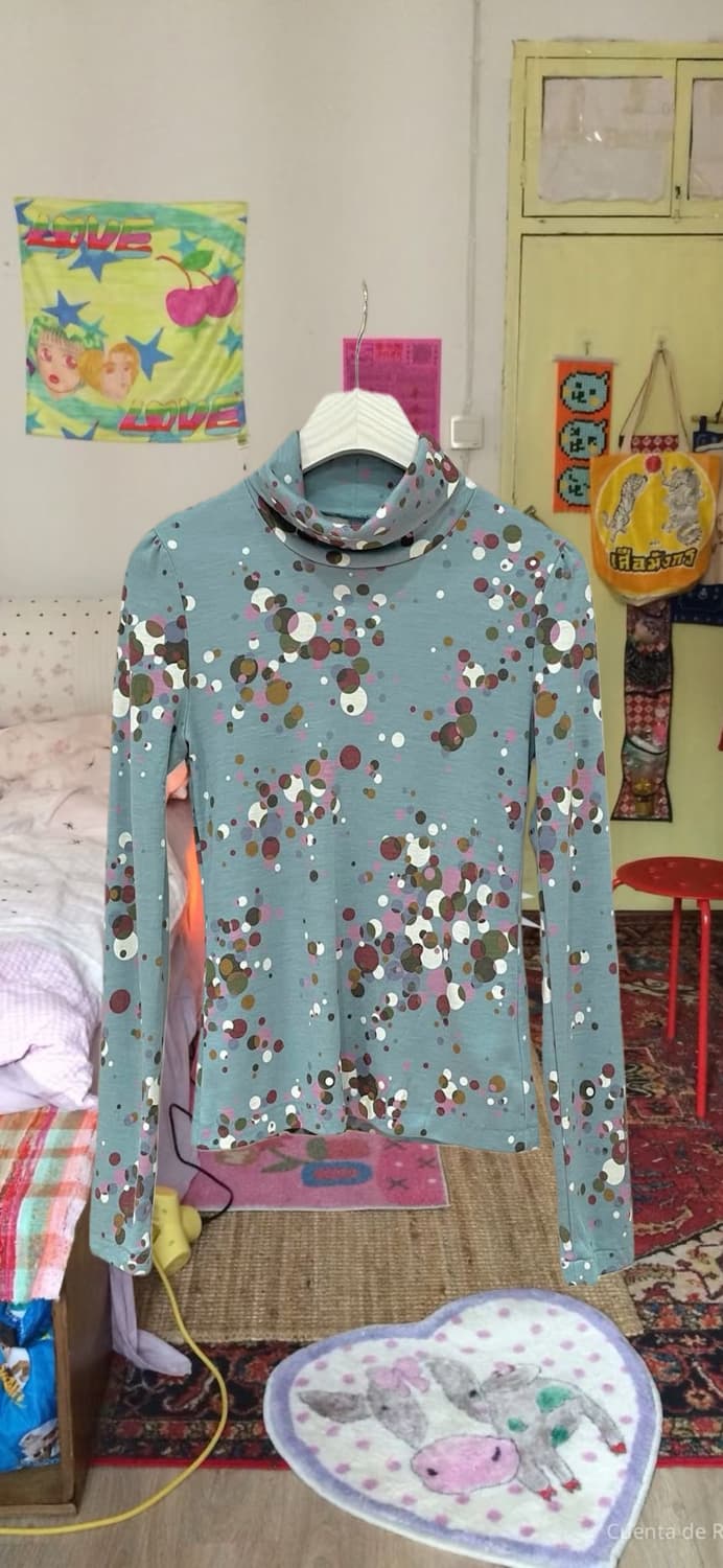 빈티지 모리 히피 하구미 도트 폴라티 상품이미지1