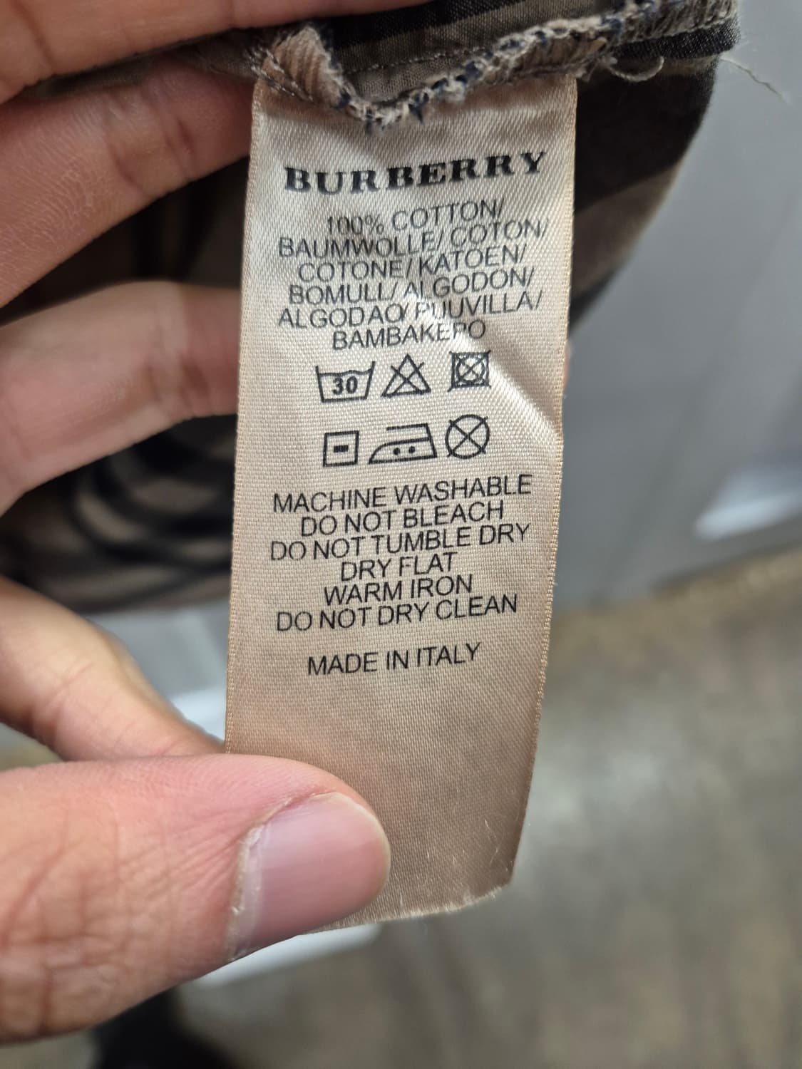 버버리 브릿 체크 셔츠 XL 상품이미지5