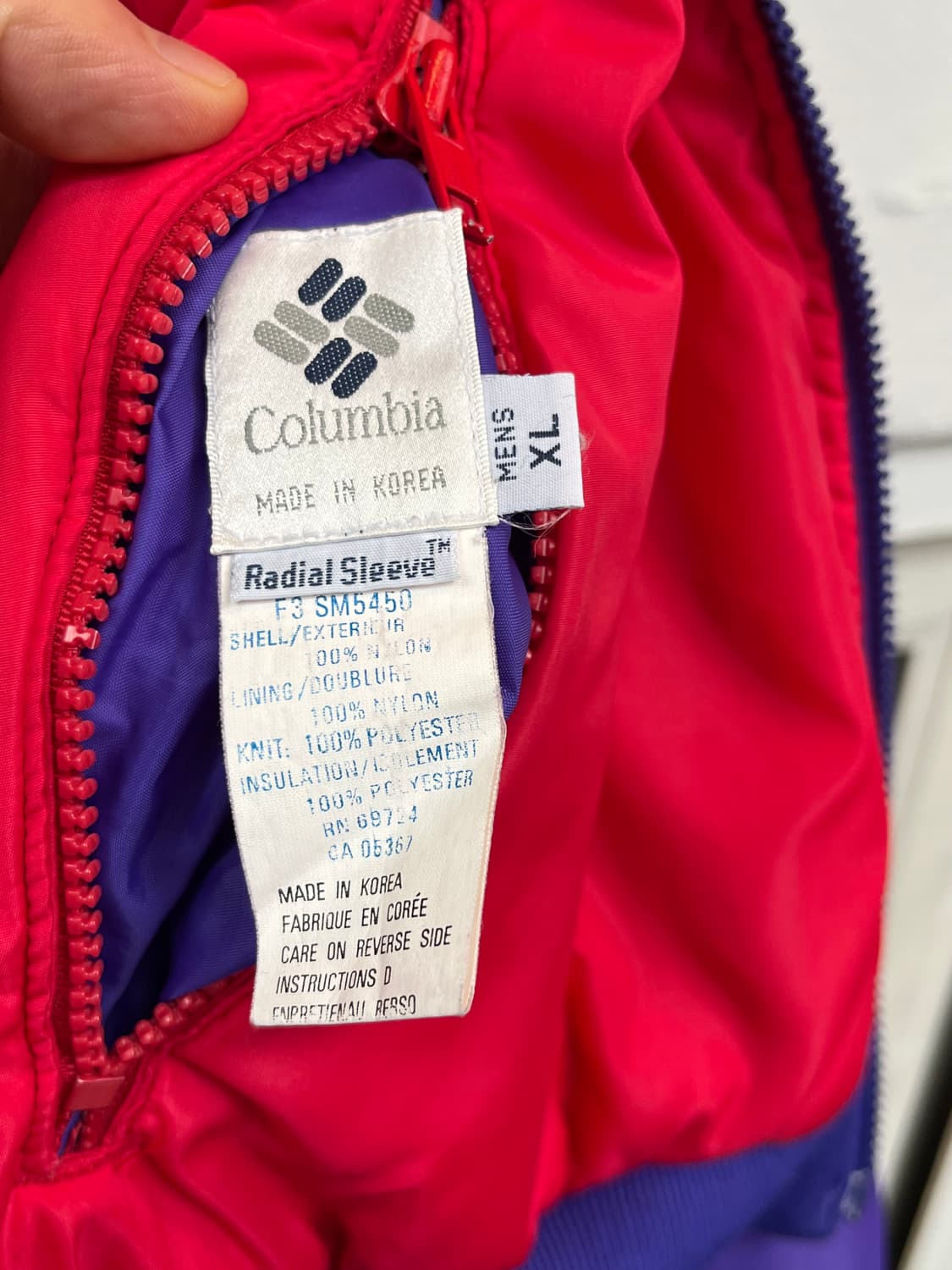 Columbia 90s 리버서블 패딩 봄버 재킷 XL 상품이미지3